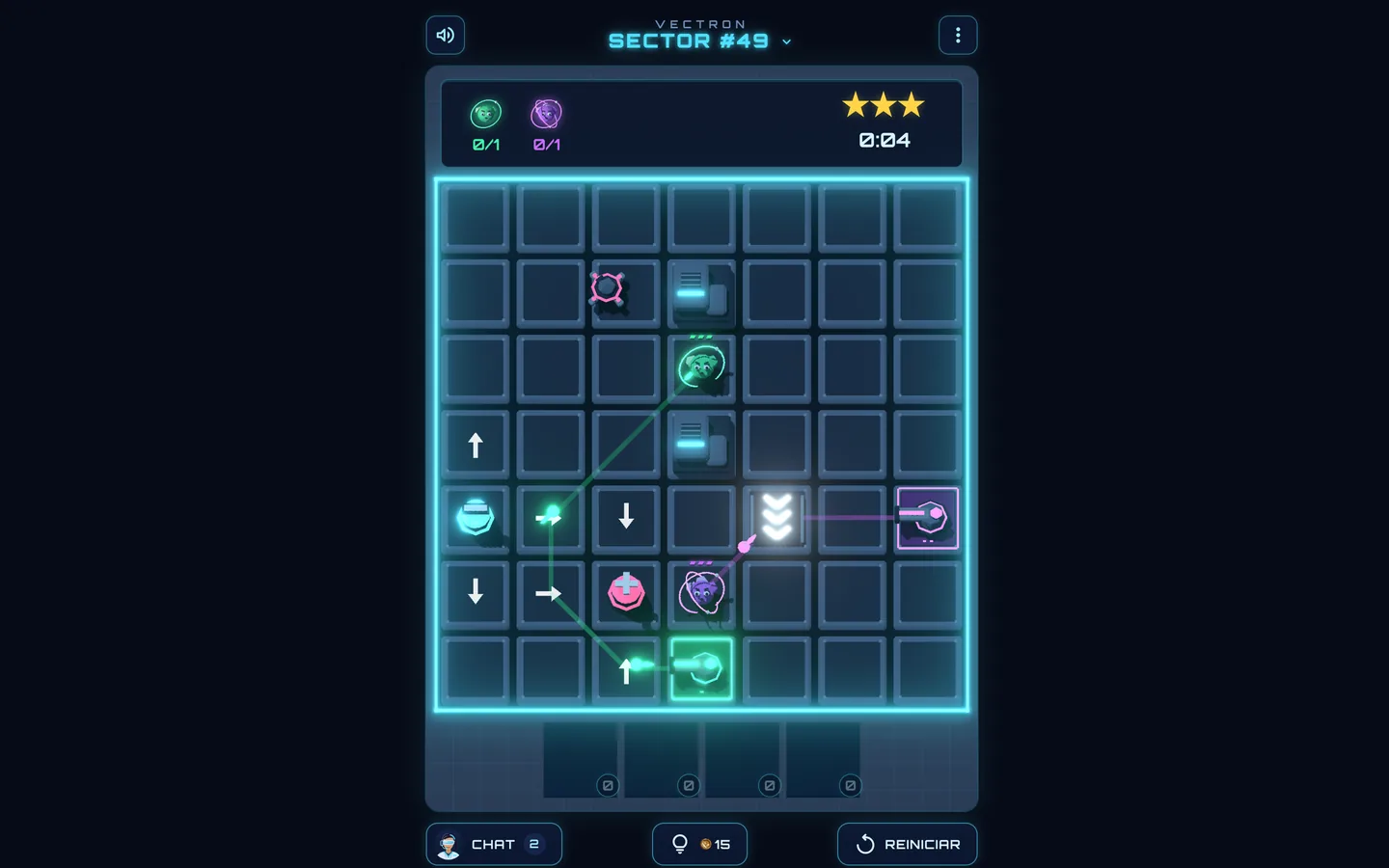 Vectron — electrons bent by a field plate and charges, an interceptor on the hunt